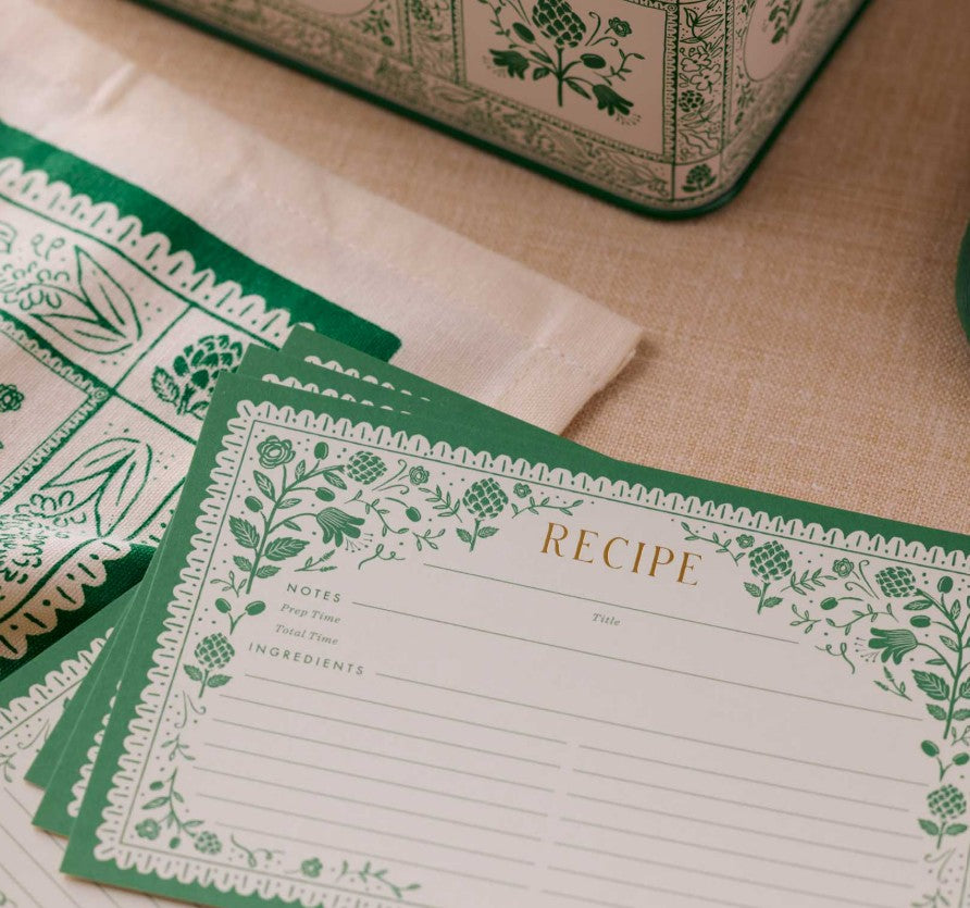 Pack of 12 Artichoke Recipe Cards