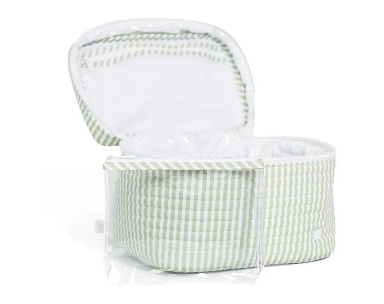 Quilted Train Set Pimlico Stripe Sage