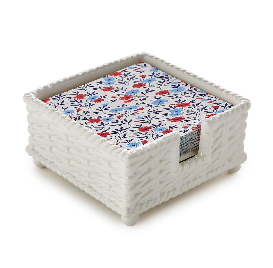 Basketweave Cocktail Napkin Holder