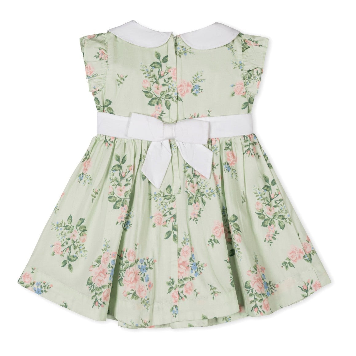 Chateau Floral Peter Pan Collar Party Dress