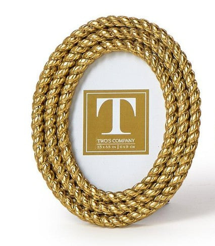 Gold Rope Photo Frame
