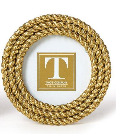 Gold Rope Photo Frame