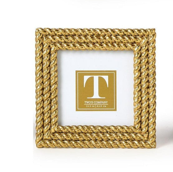 Gold Rope Photo Frame