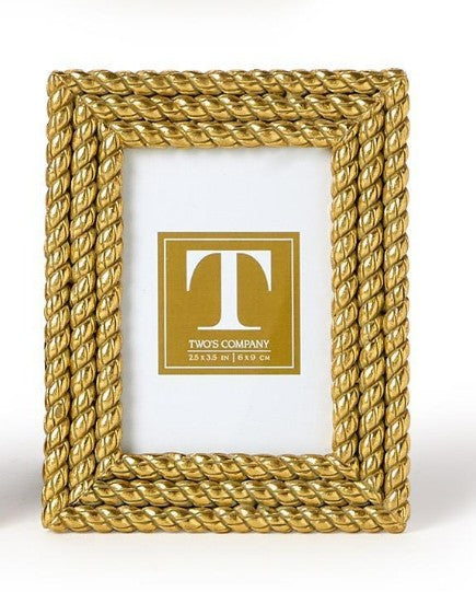 Gold Rope Photo Frame