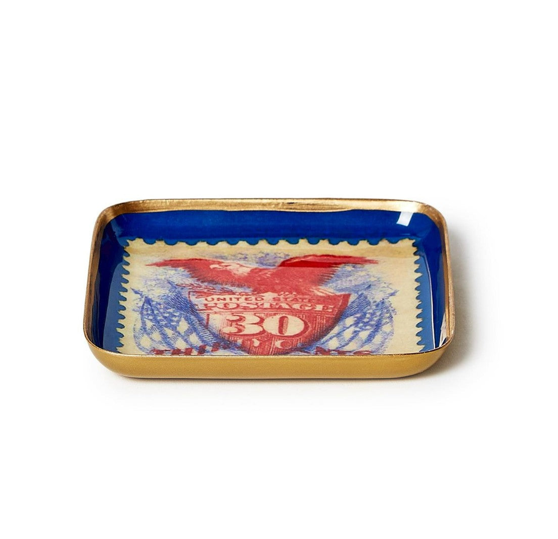 Vintage America Metal Trinket Tray