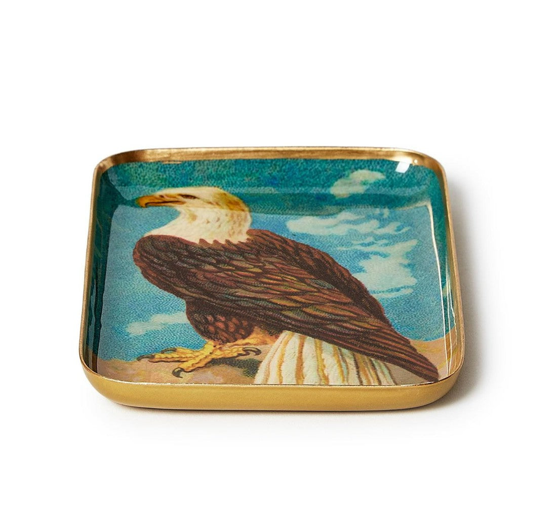 Vintage America Metal Trinket Tray