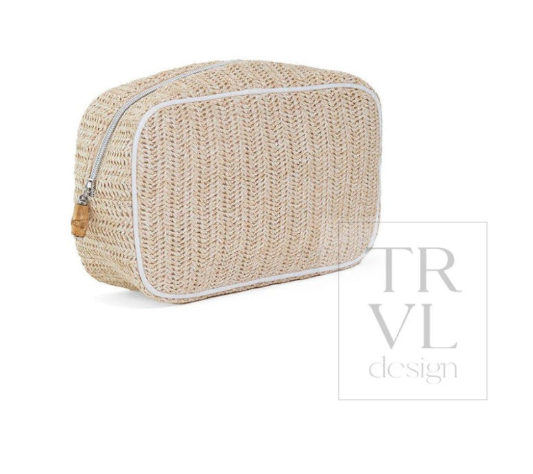 Coastal Straw Sand Cosmetic Bag