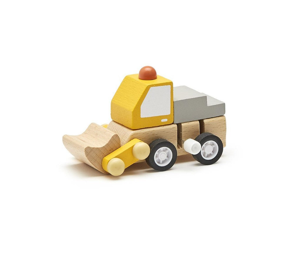 Wooden Wind-Up Construction Truck