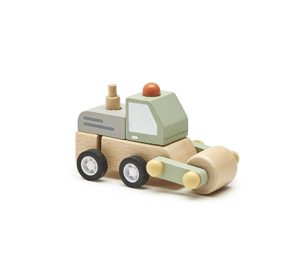 Wooden Wind-Up Construction Truck