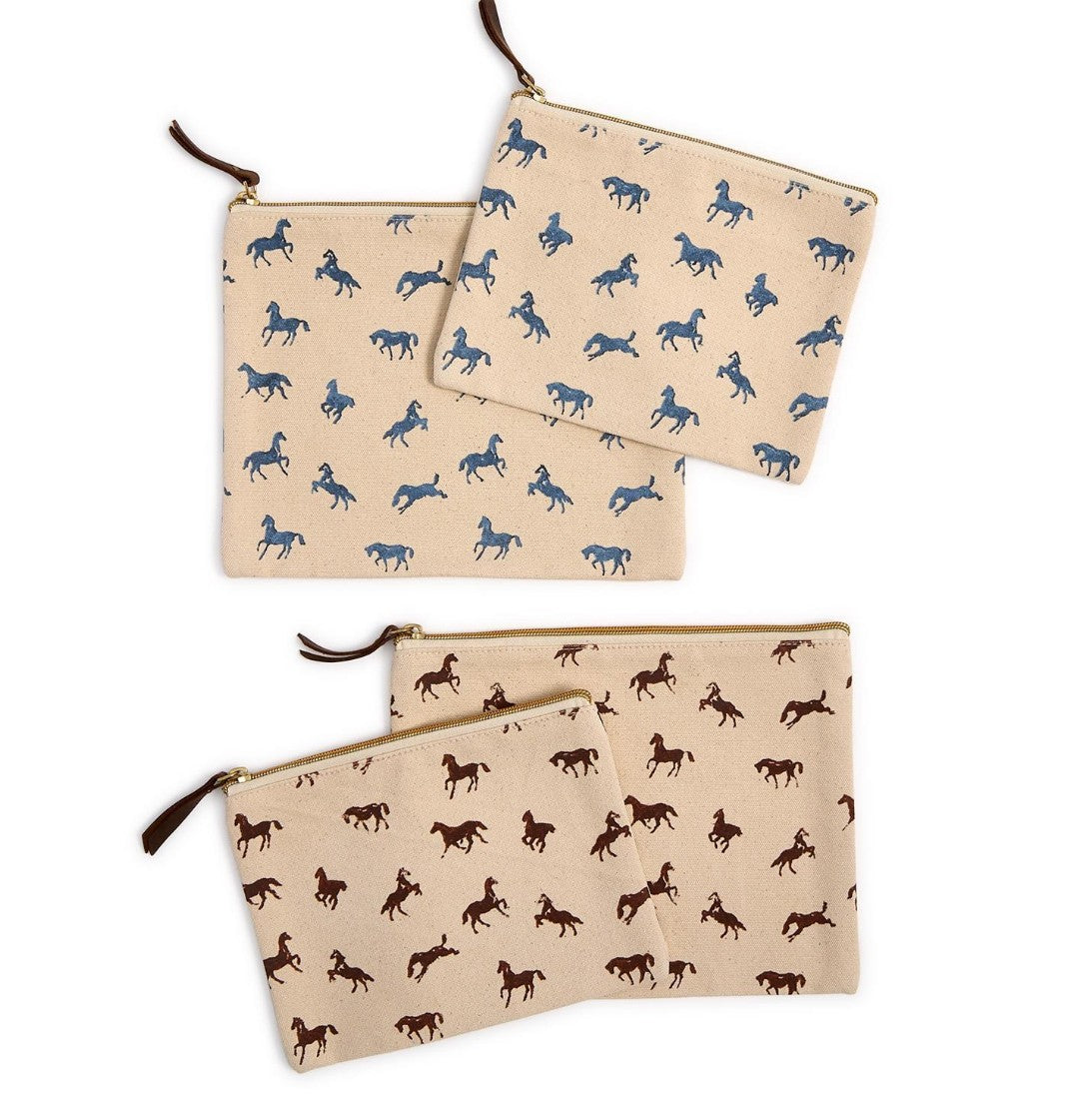 Horse Cotton Canvas Pouch