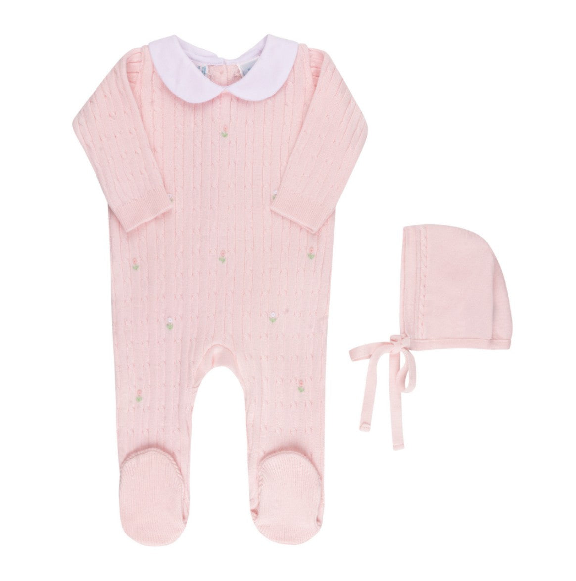 Girls Peter Pan Cable Knit Set