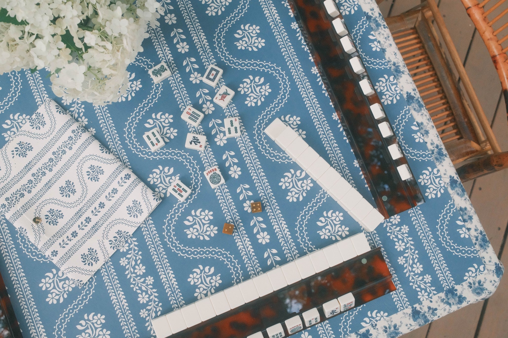 Mahjong Cotton Tablecloth