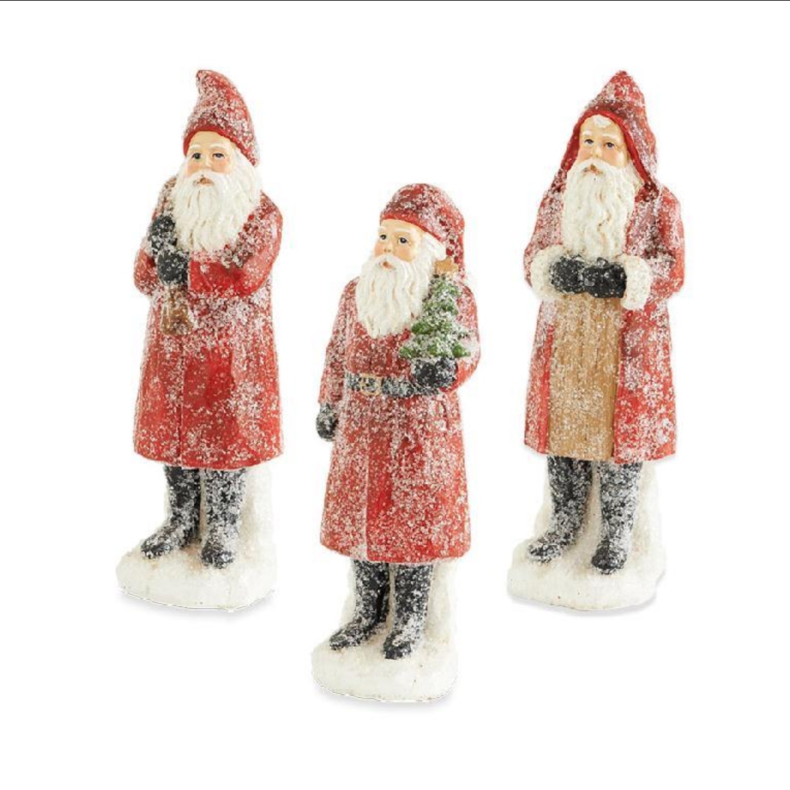 Sugared Santa Figurine