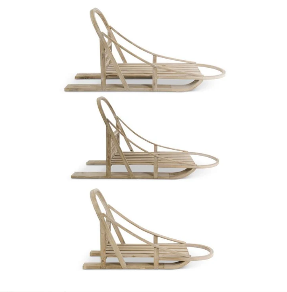Natural Wood Sled