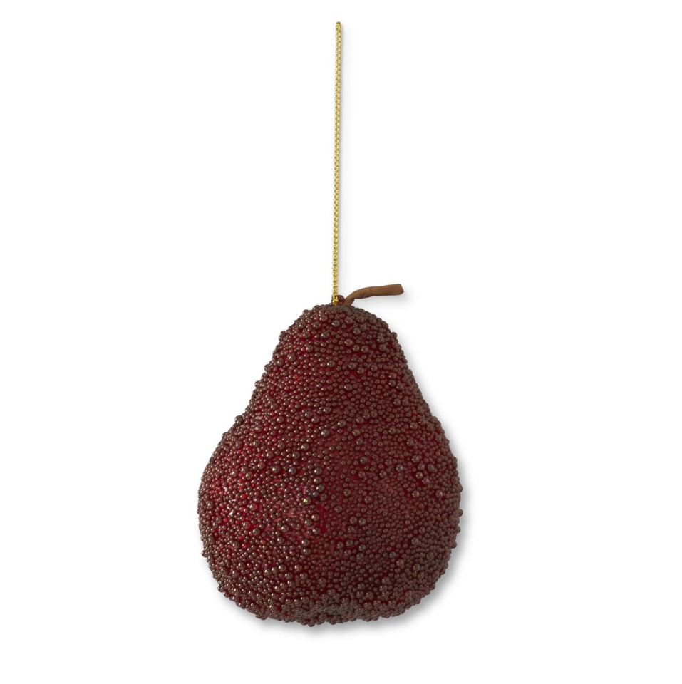 Burgundy Pear Ornament