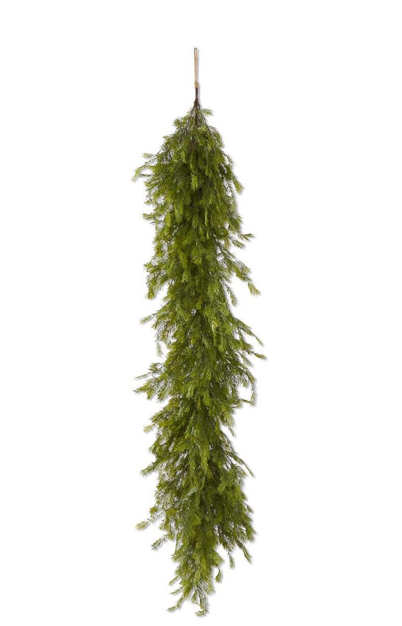 80" Dark Green Fir Pine Garland