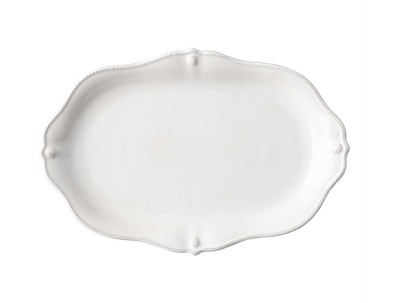 Berry & Thread 10" Serving Bowl and 16" Platter Set - Whitewash