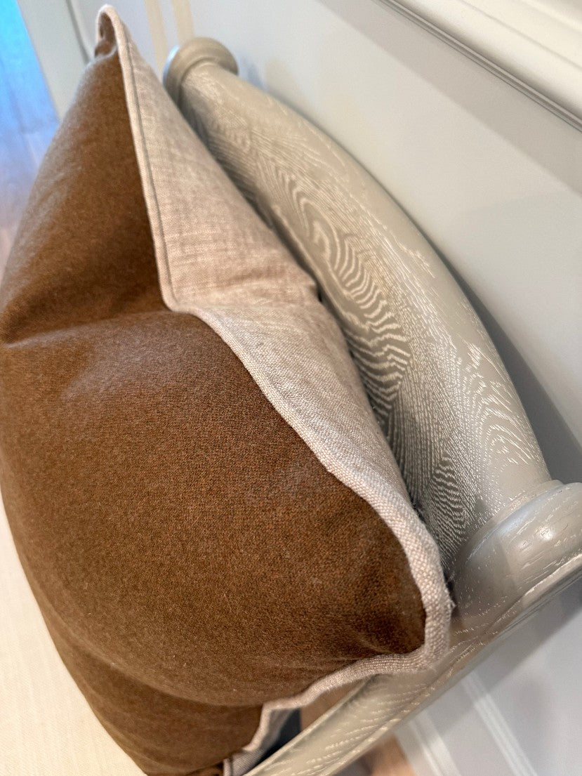 Chestnut Brown Pillow 20 x 20