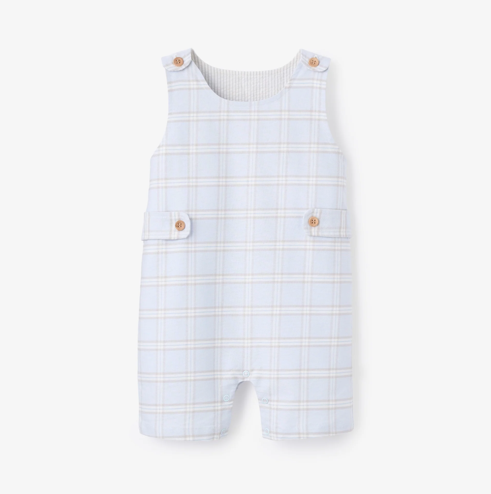 Blue Gray Plaid Jon Jon