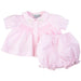 Preemie Smocked Diaper Set - Pink