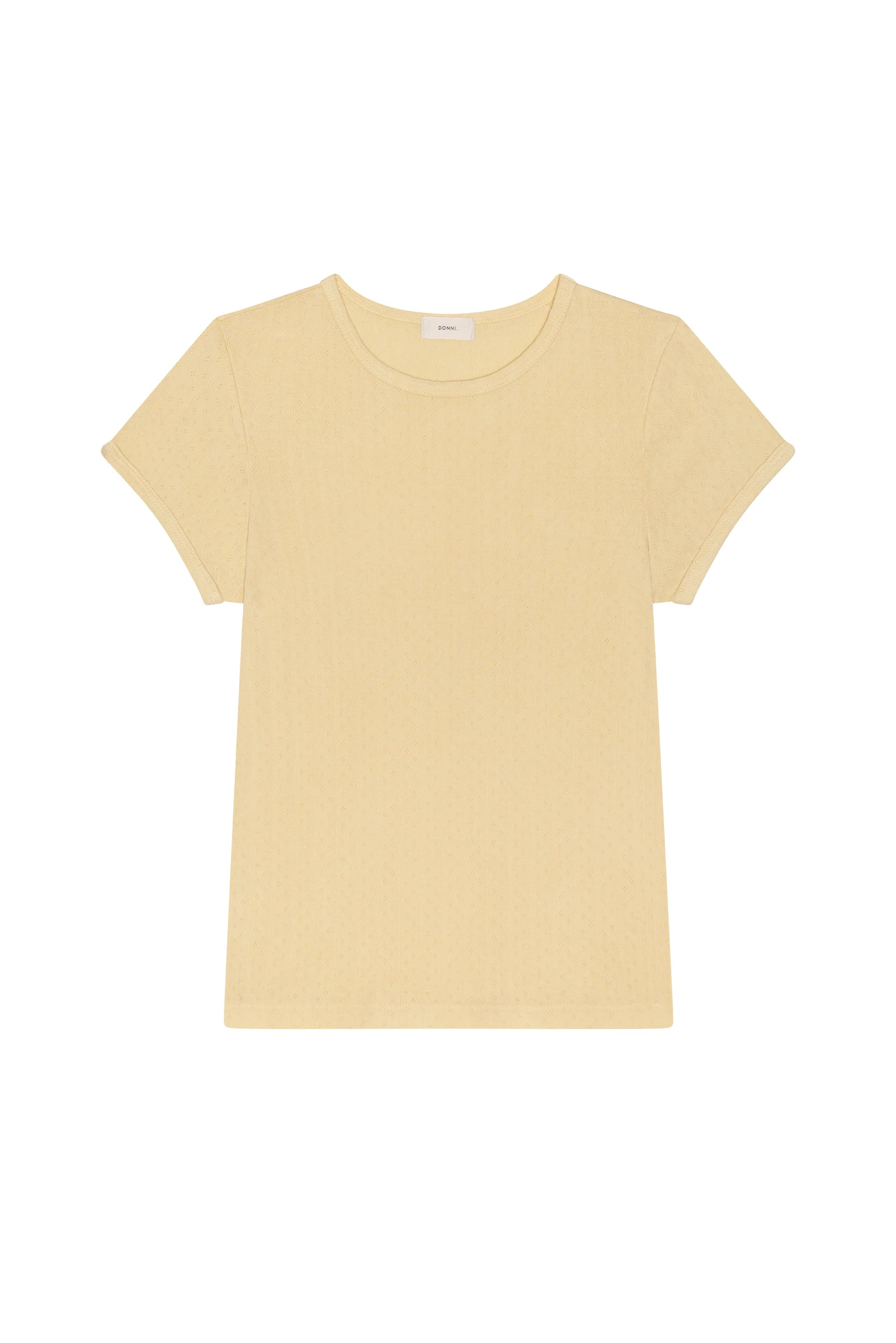 The Butter Pointelle Baby Tee