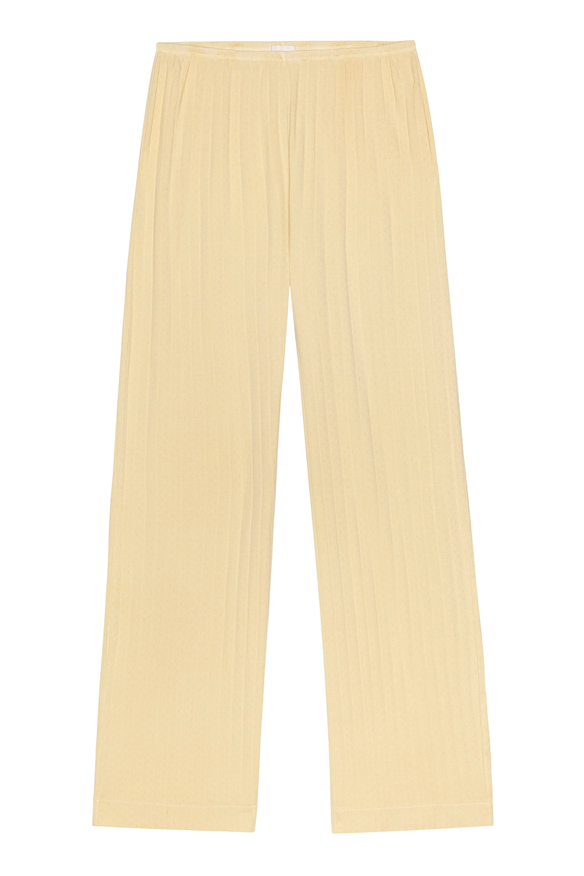 The Pointelle Butter Simple Crop Pant