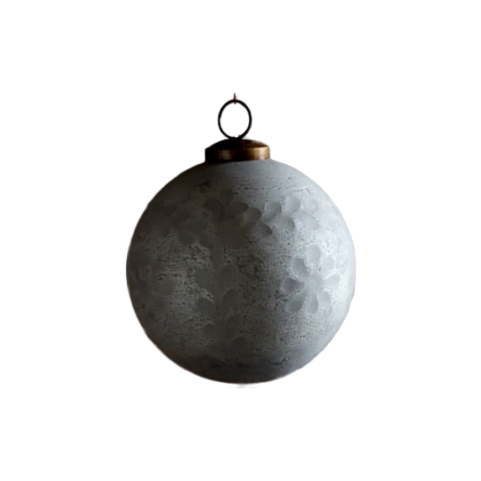 Frosted Etched Glass Ornament