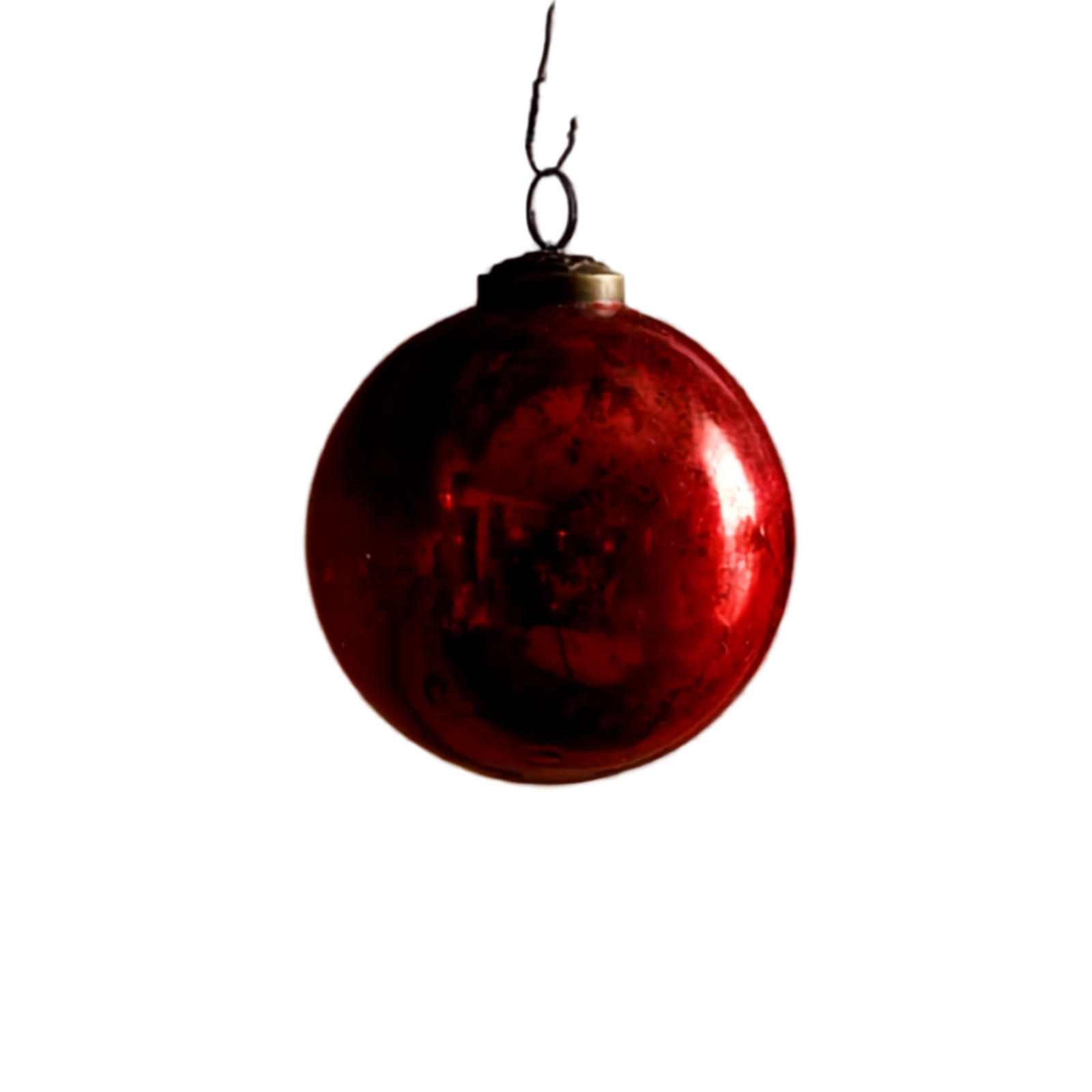 Vintage Red Glass Ornament