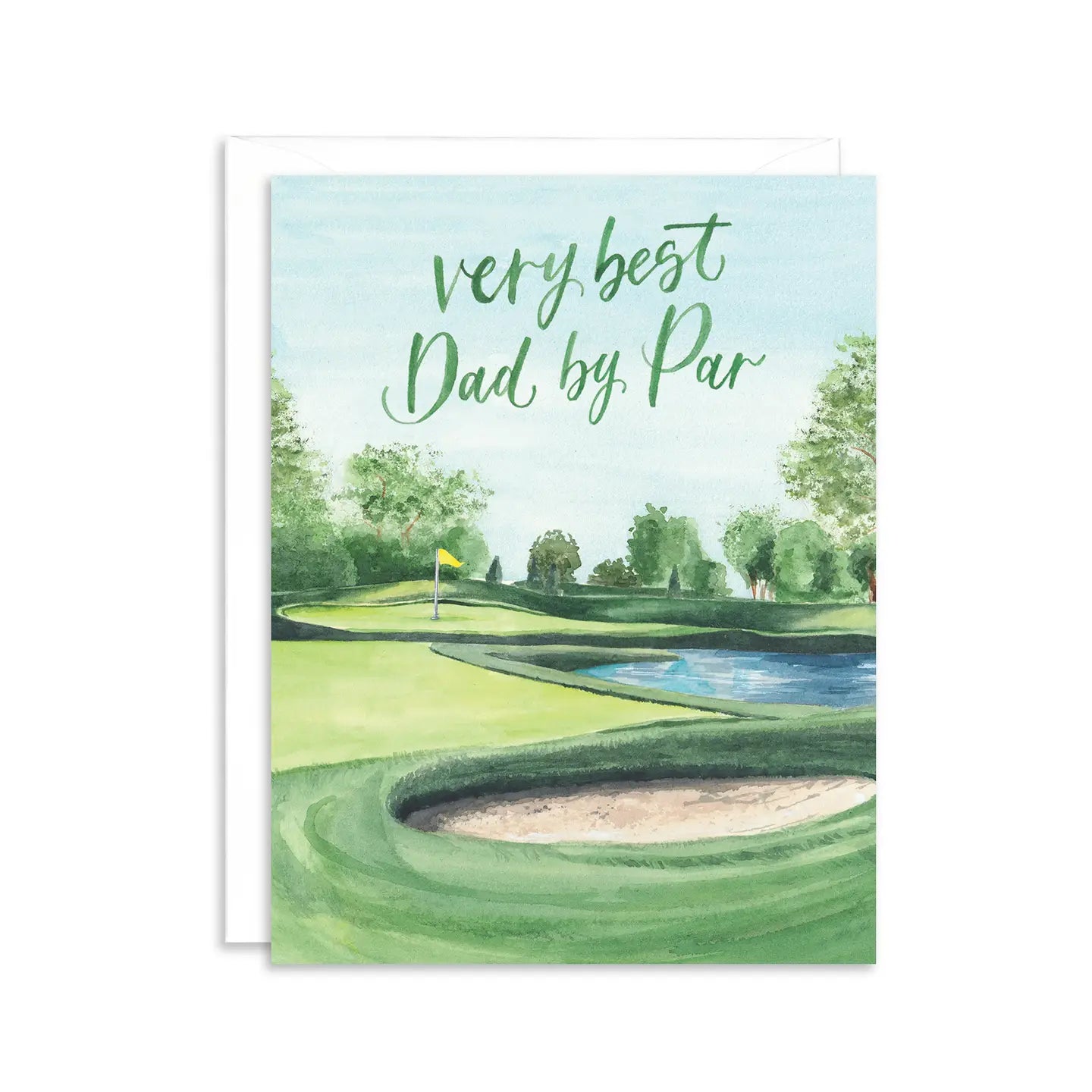 Very Best Dad By Par Golfing Father's Day Card