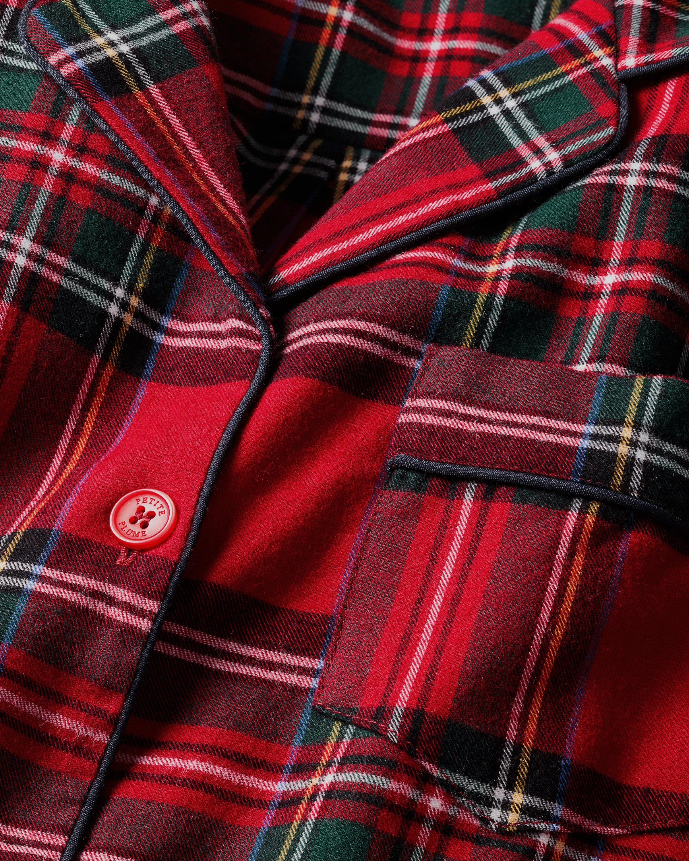 Kid's Brushed Twill Pajama Set in Imperial Tartan