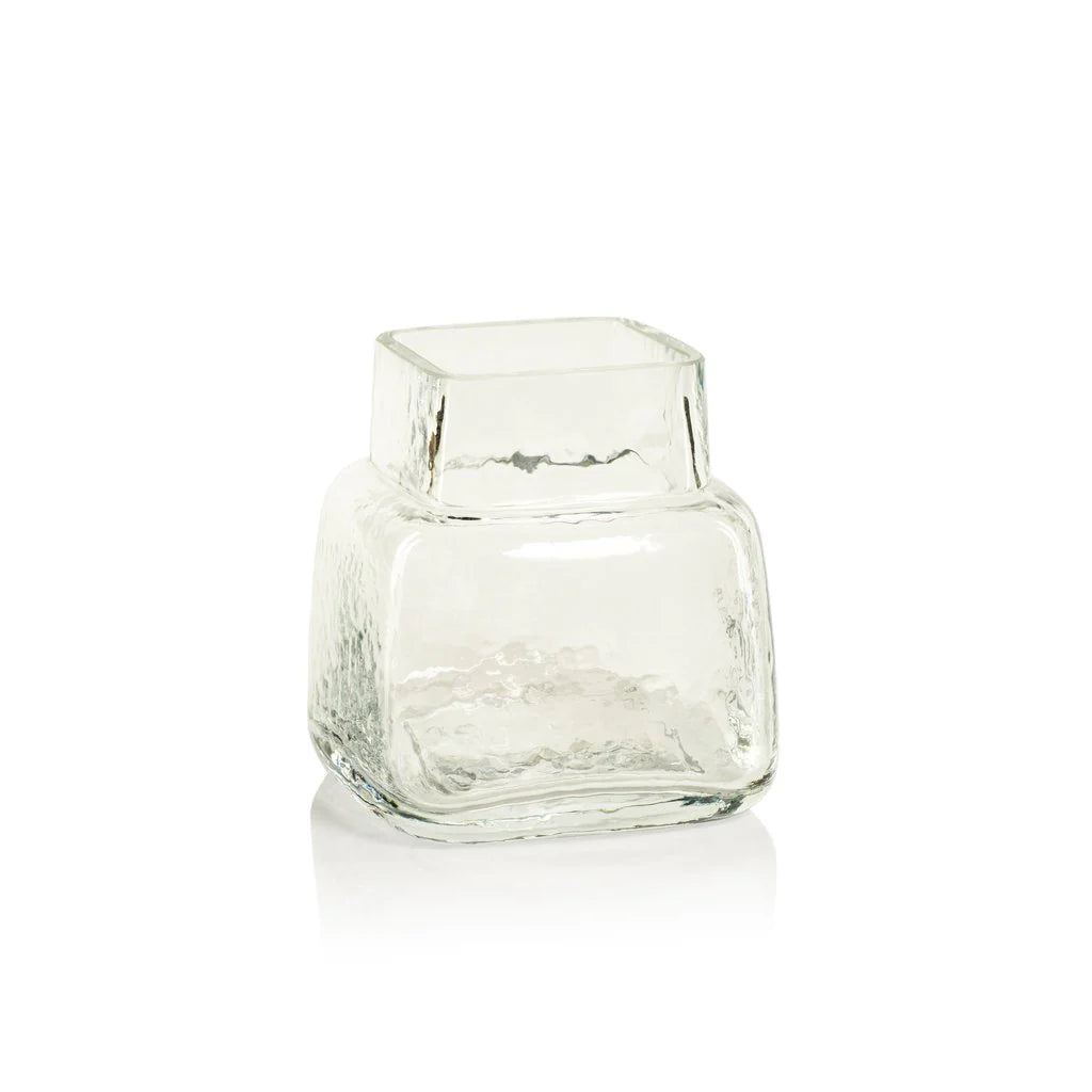 Linea Hammered Glass Vase