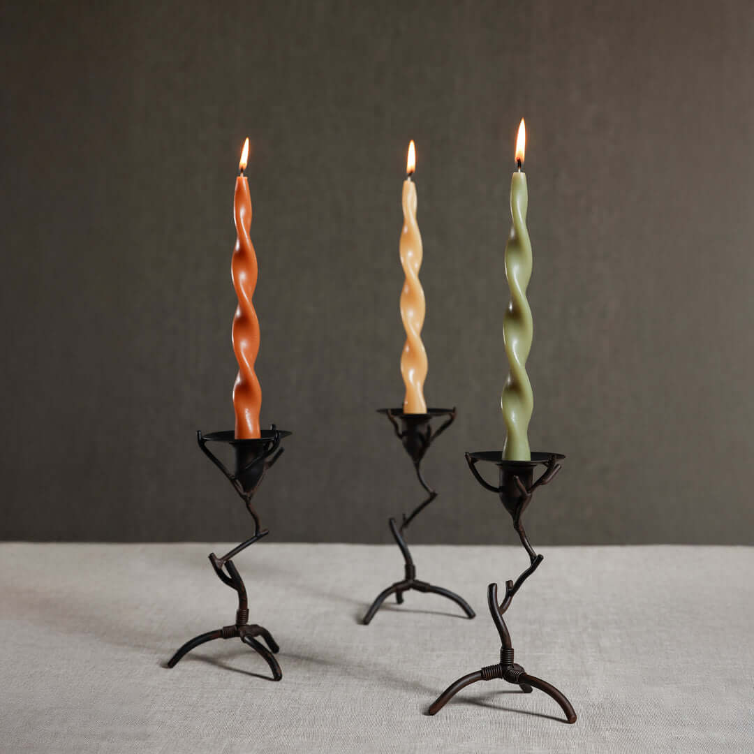 Lumière Twist Formal Candles 10"