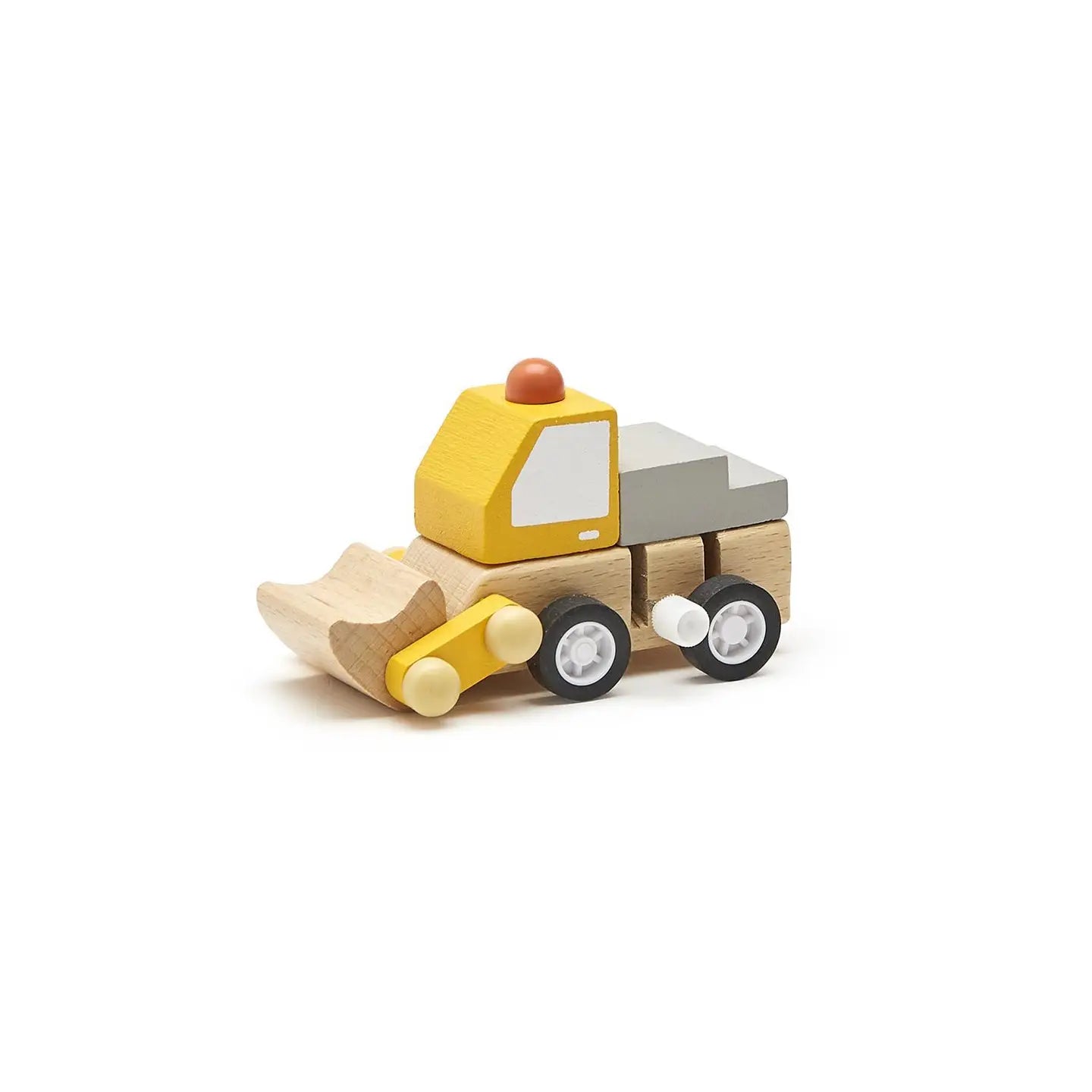 Construction Vehicle Wooden Wind-Up Truck