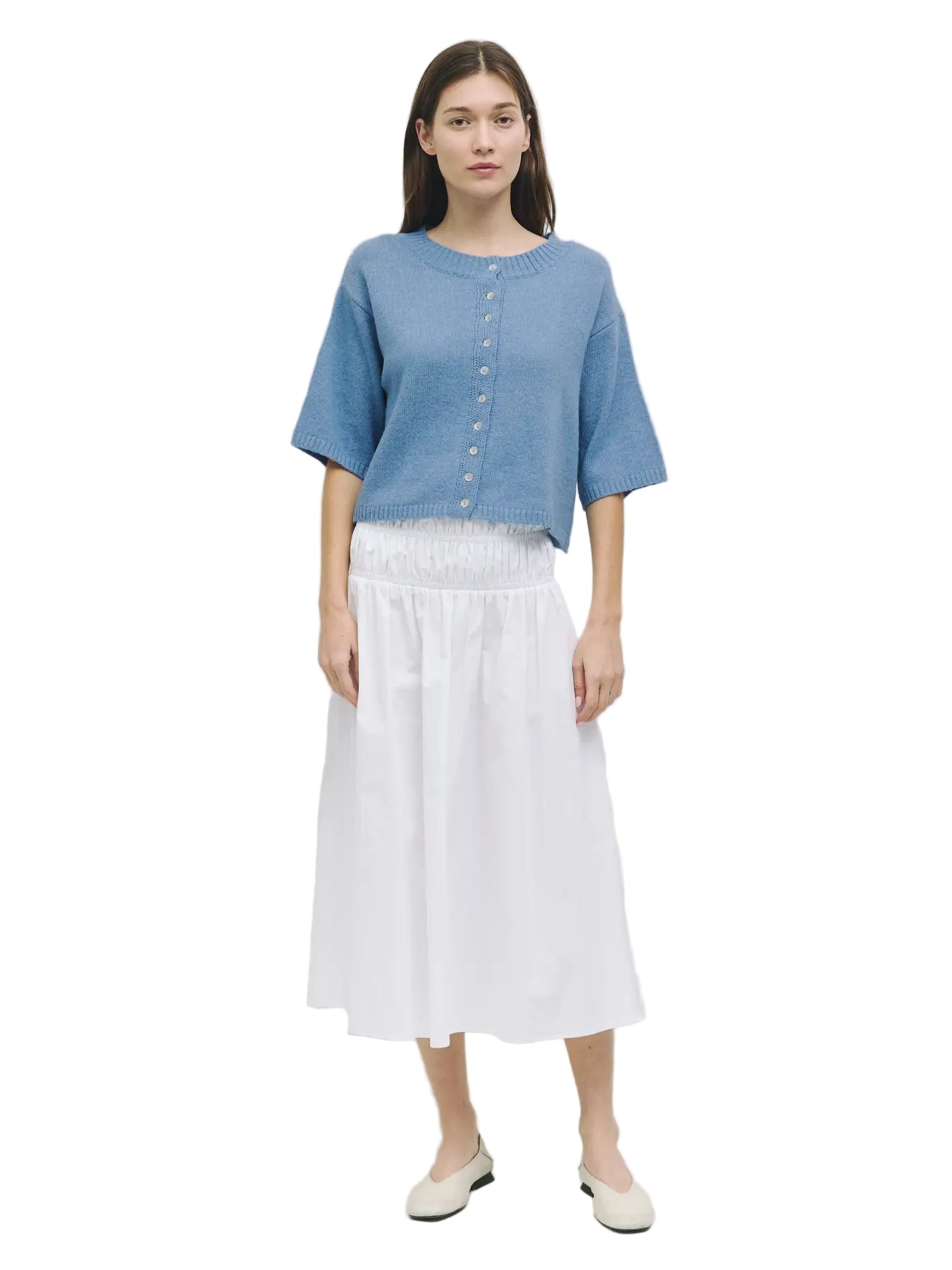 The Stacey Cardigan Blue