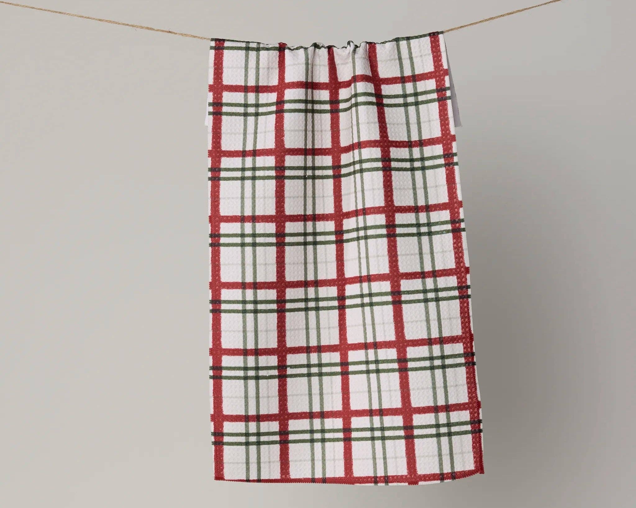 Ribbon Plaid Mini Towel