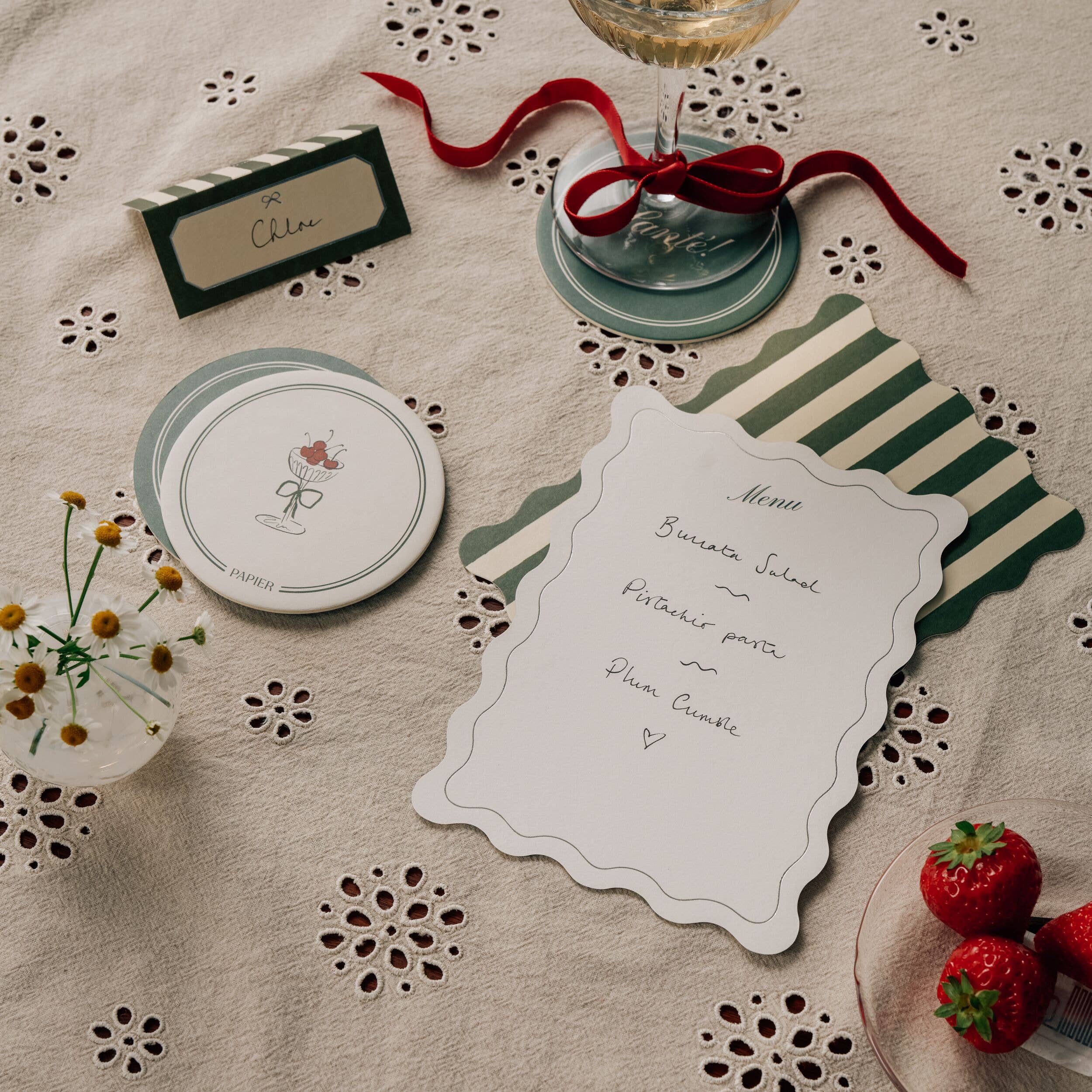 Fruits & Coupes Menu Cards Set