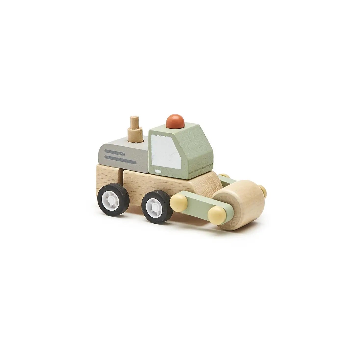 Construction Vehicle Wooden Wind-Up Truck