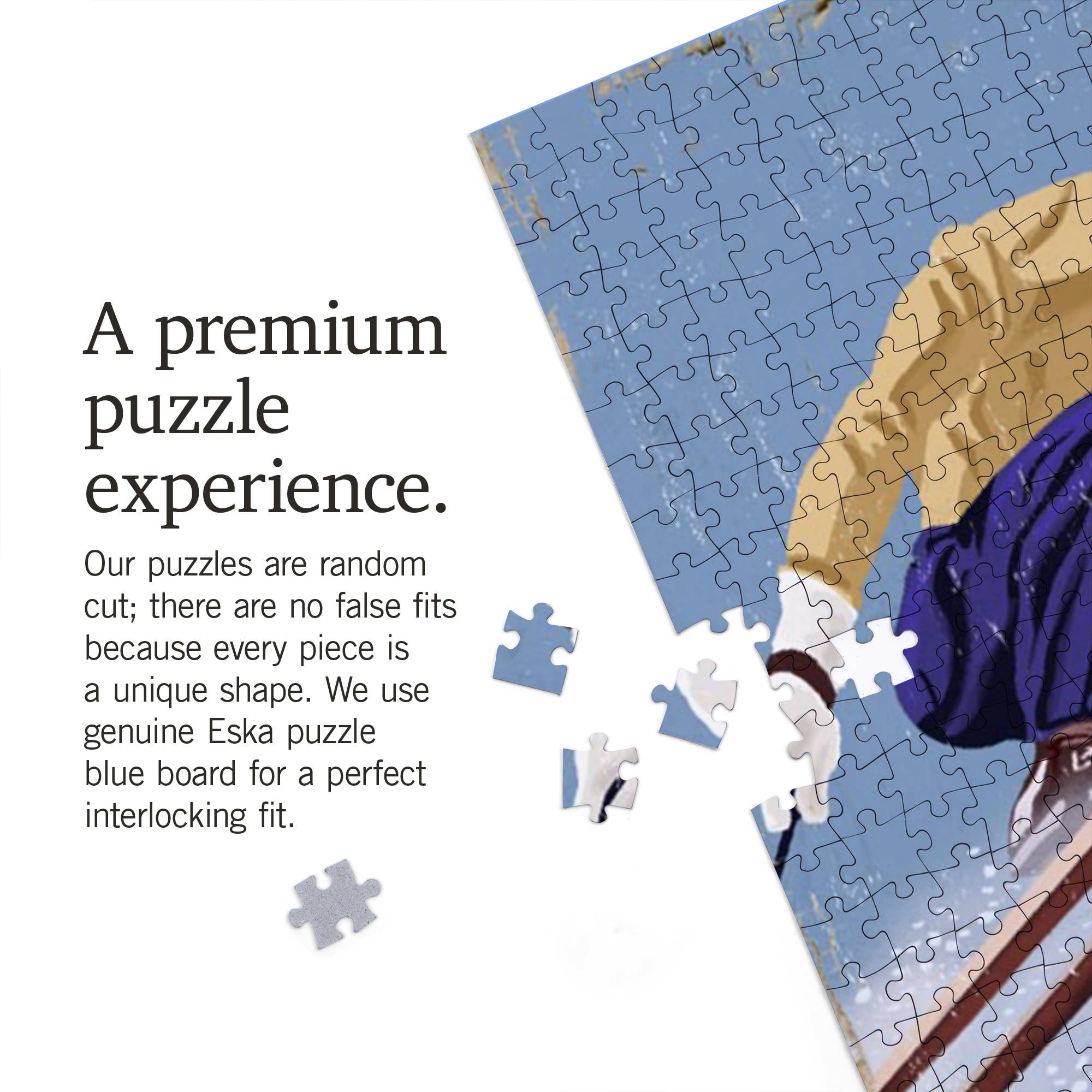 Utah Vintage Skiers Puzzle