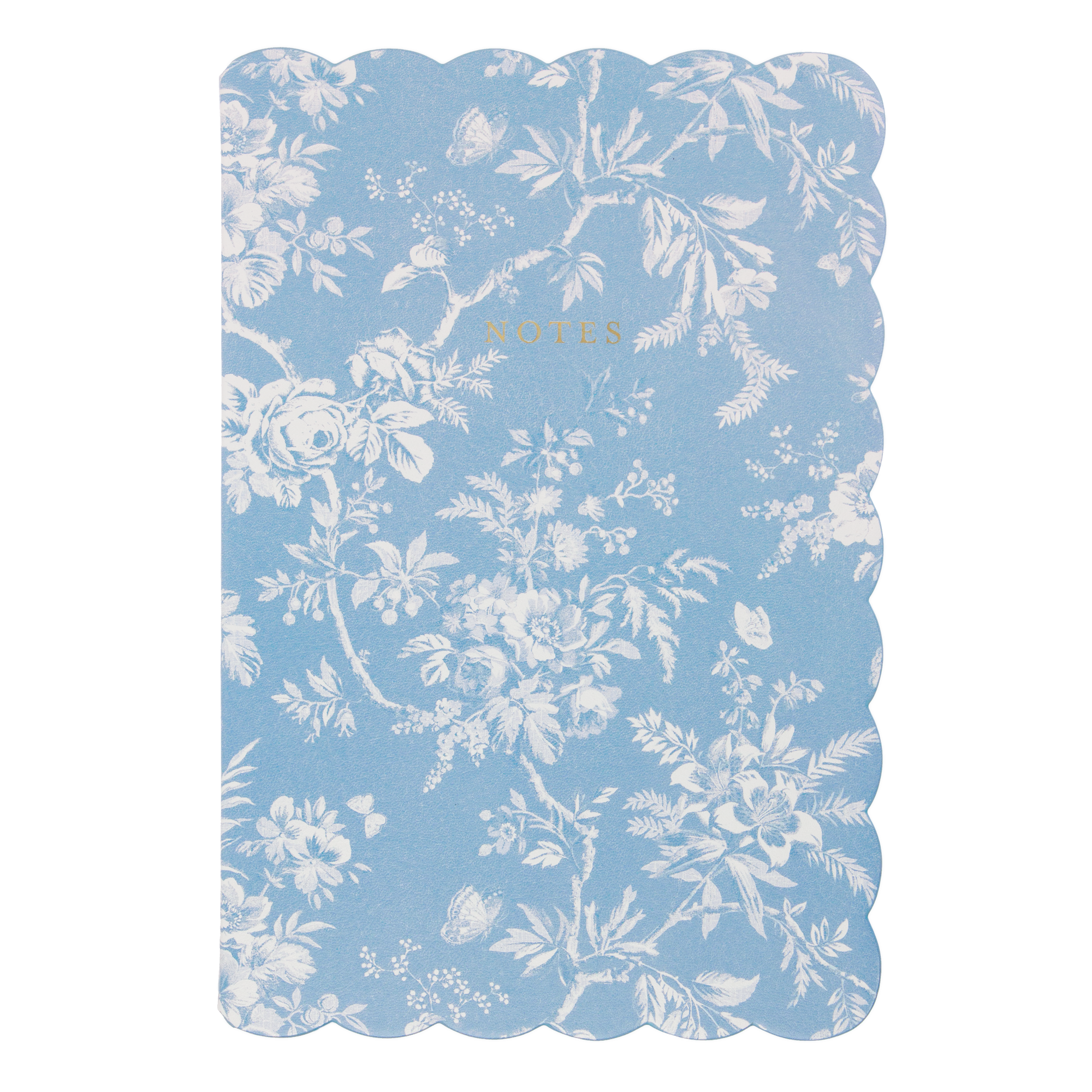 Heirloom Cottage Scalloped Blue Journal