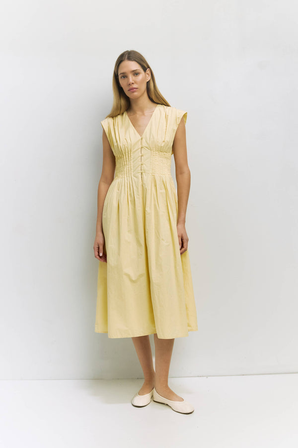 The Aleska Dress Yellow
