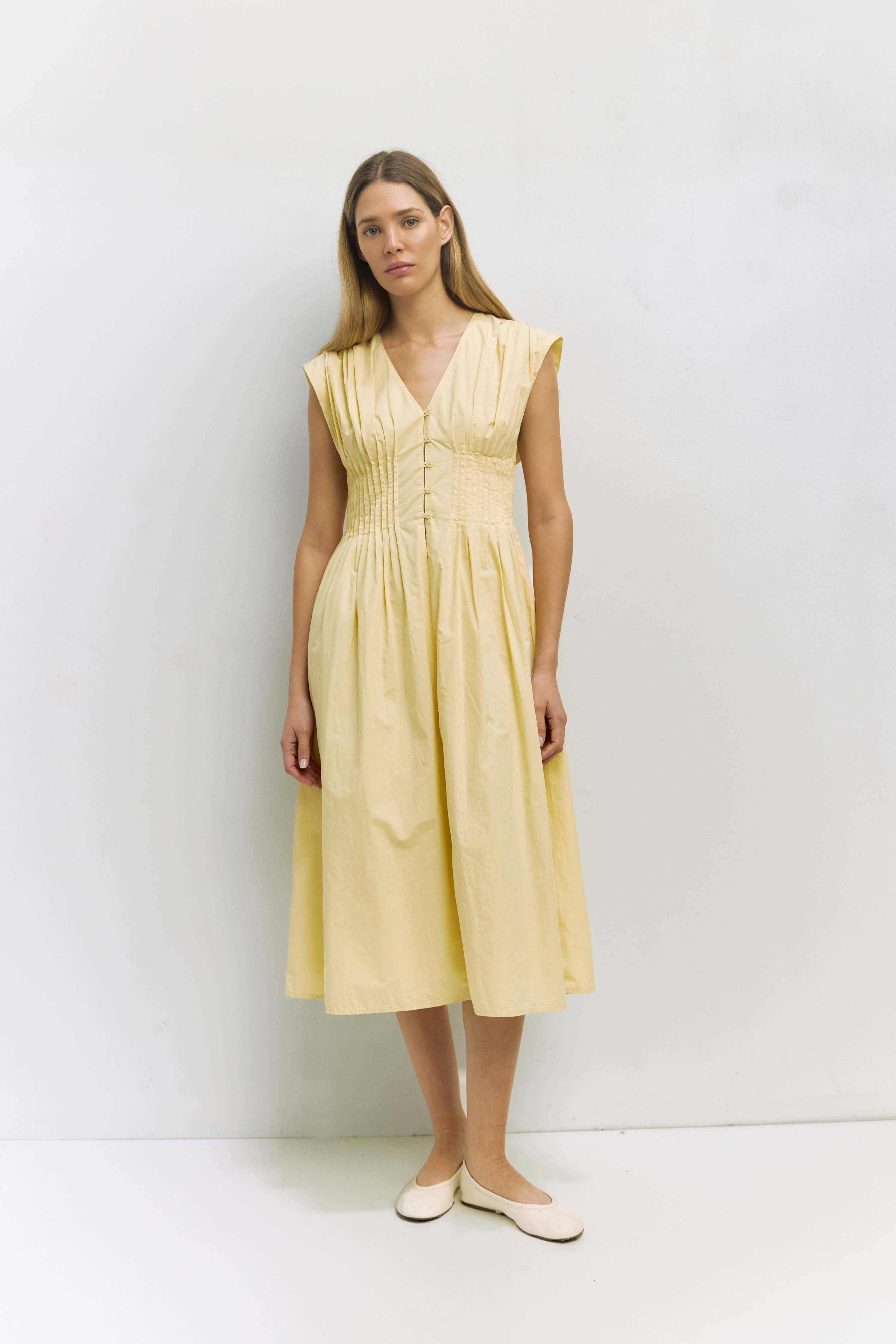 The Aleska Dress Yellow