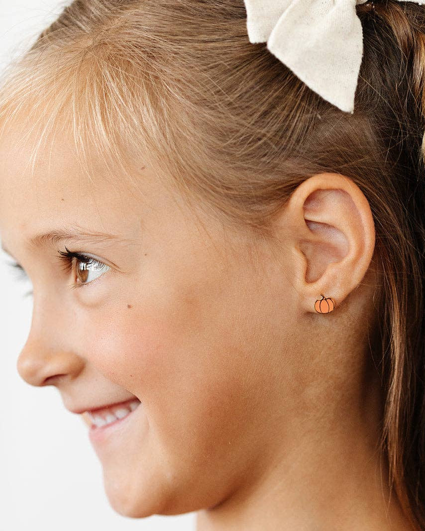 Pumpkin Stud Earrings