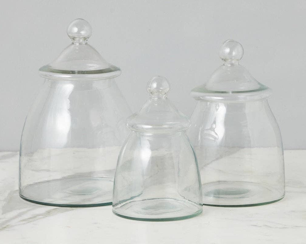 Vintage Glass Bon Bon Jar with Lid *