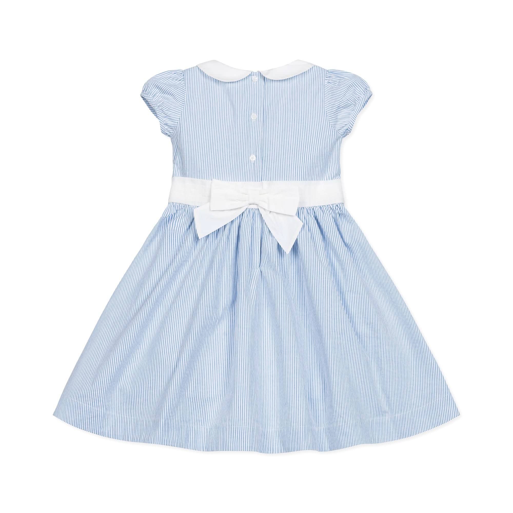 Seersucker Peter Pan Collar Dress