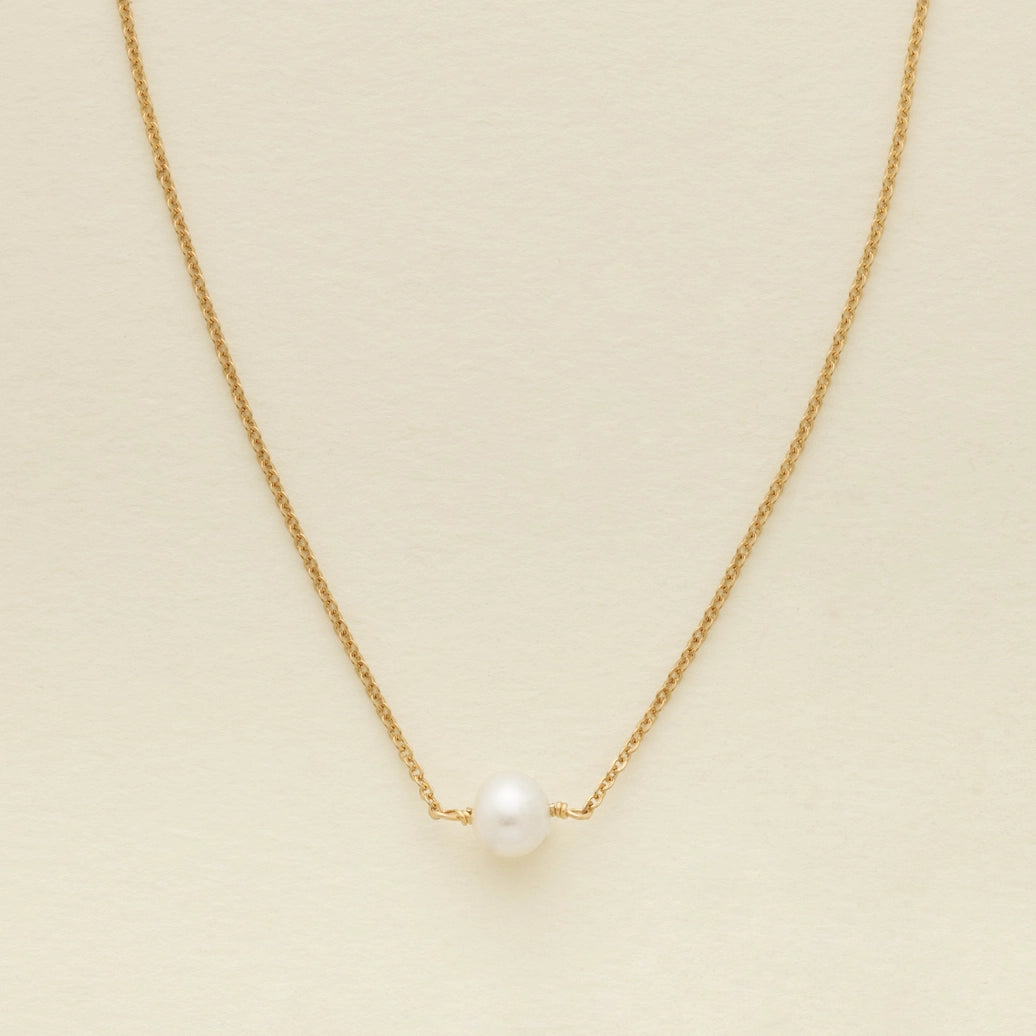 Pearl Choker Necklace - Gold Filled