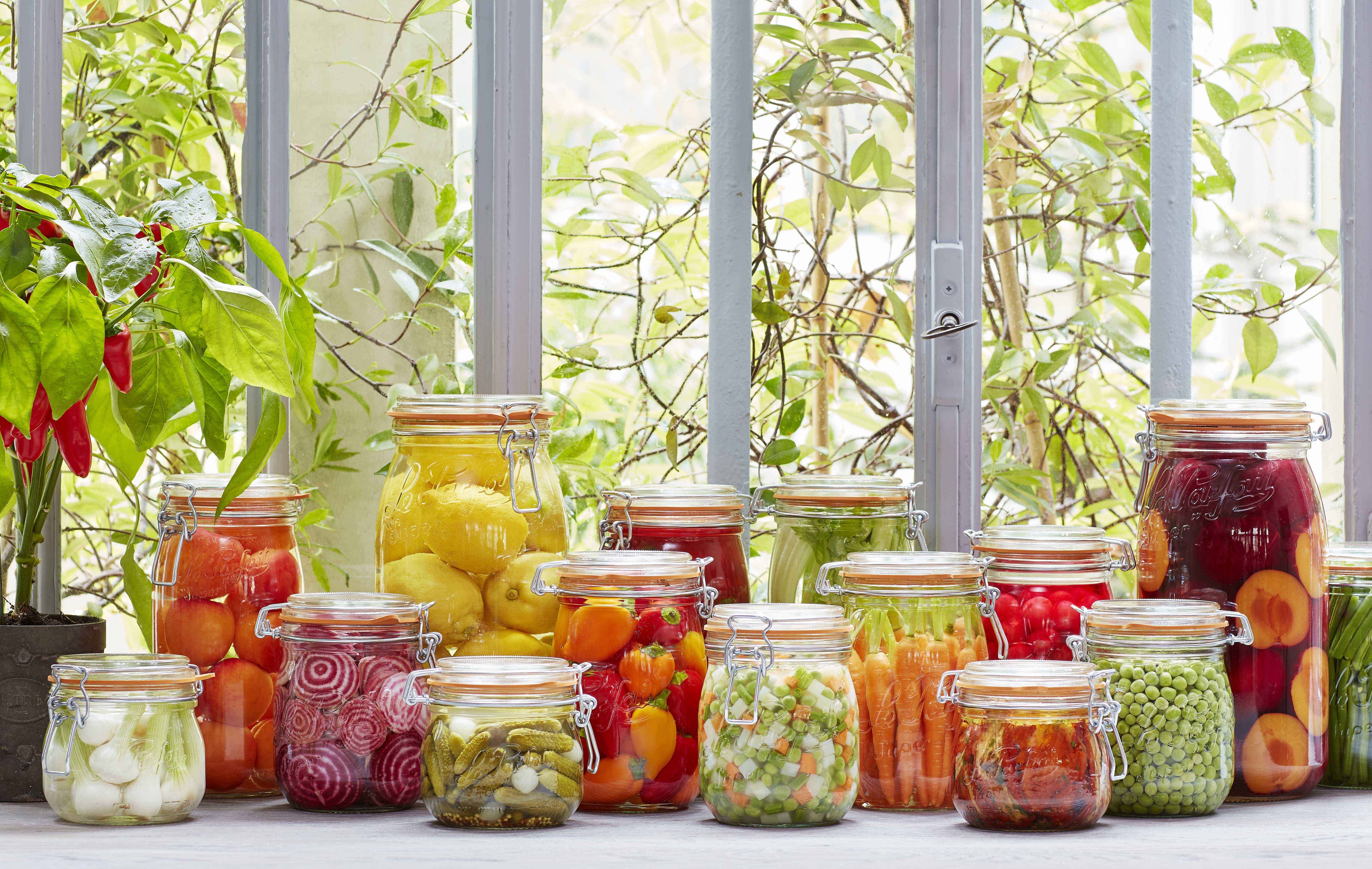 Rounded French Glass Storage Jar 500ml