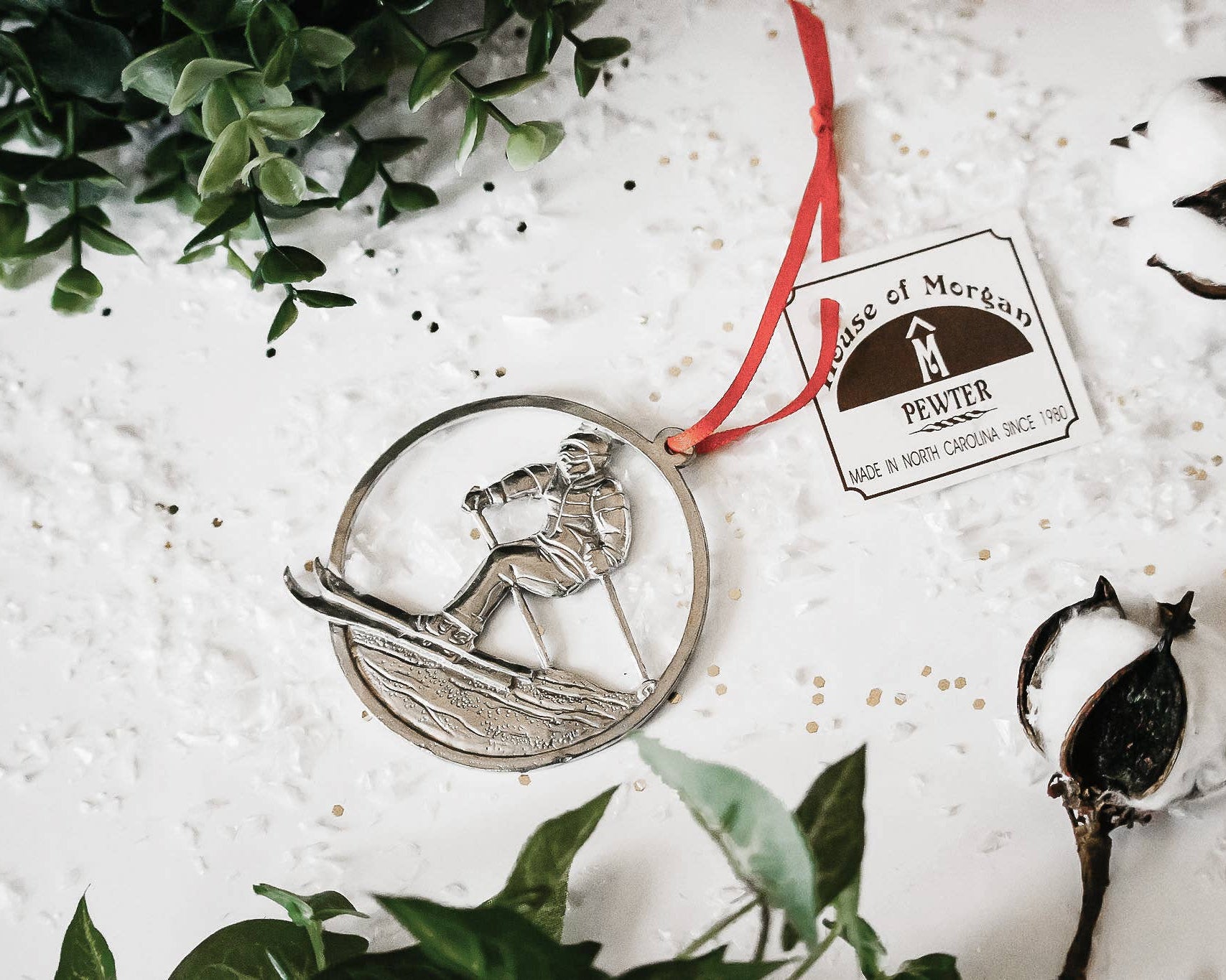 Skier Ornament
