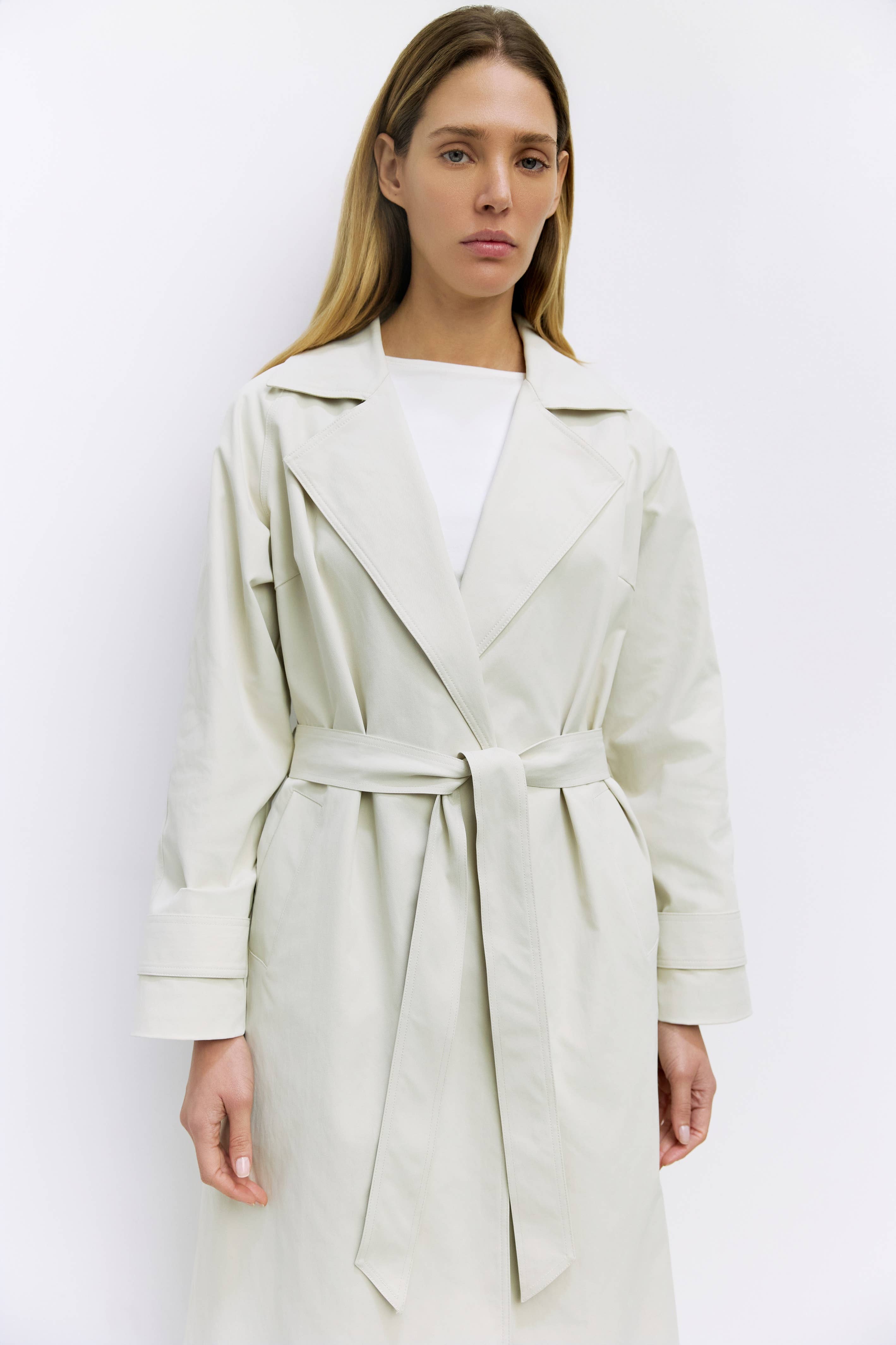The Diane Coat | Brushed Twill Trench Coat