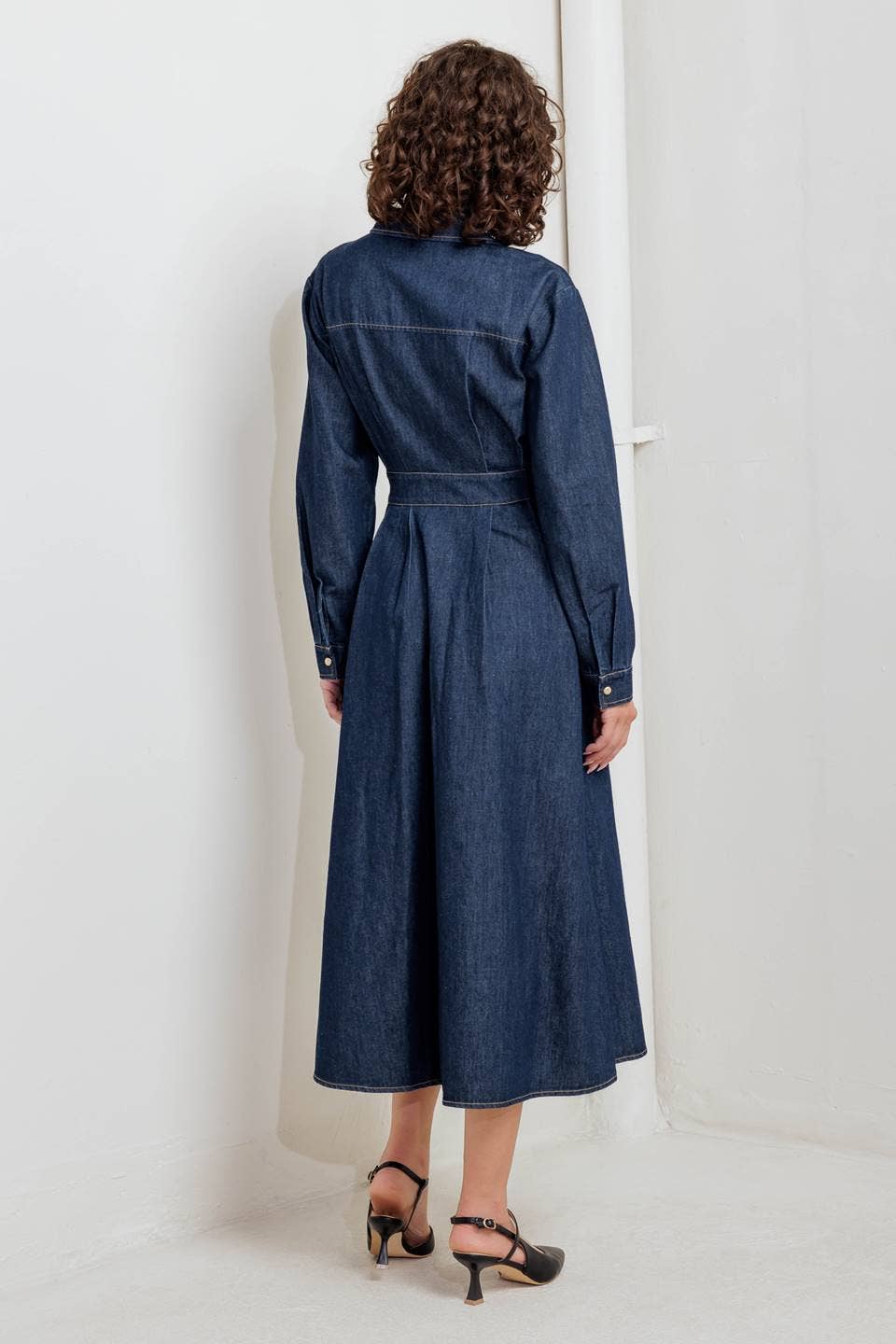 Denim Midi Dress