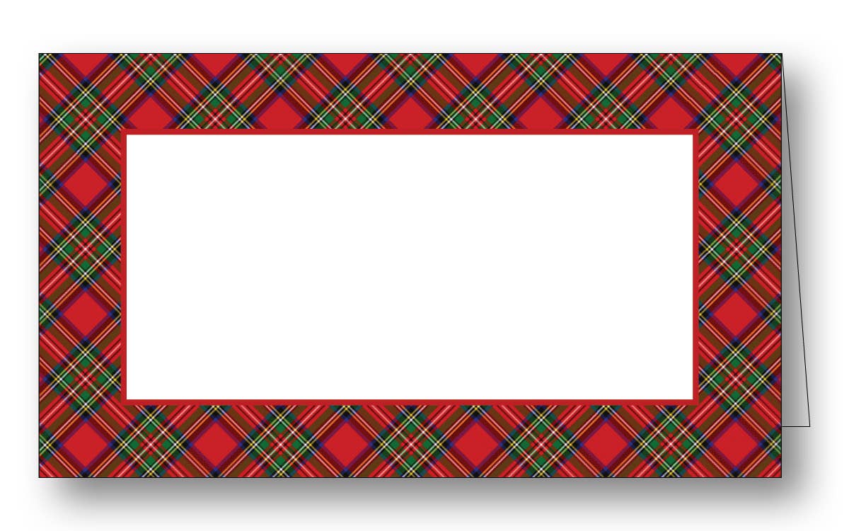 Royal Stewart Tartan Place Card